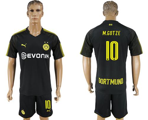 Dortmund #10 M.Gotze Away Soccer Club Jersey